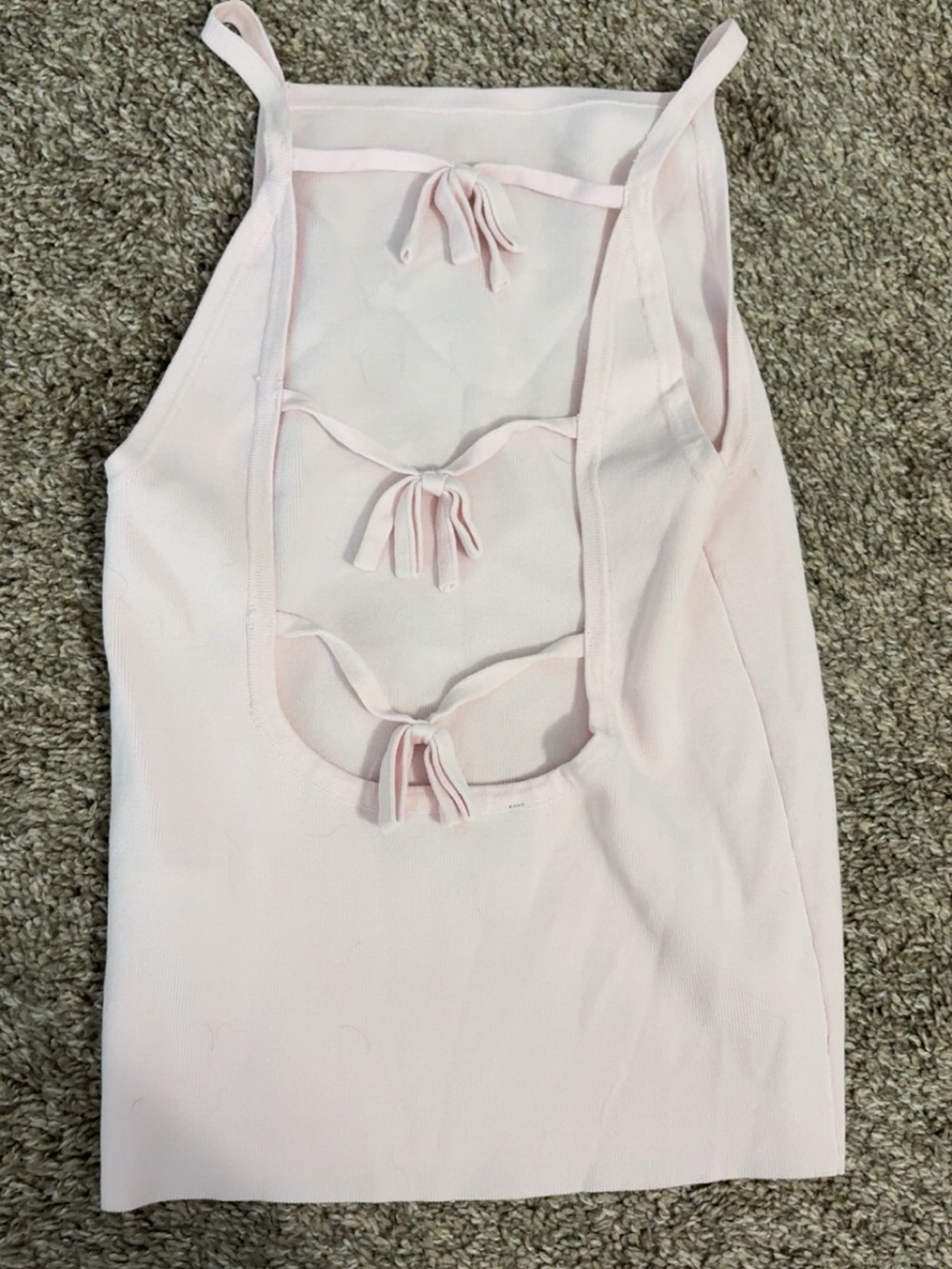 Zara Pink High-Neck Tank Top